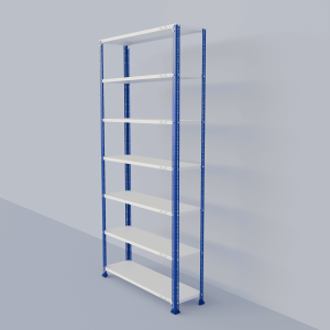 Slotted Angle Metal Rack (84"H x 41"L x 12"D) Storage Rack Unit